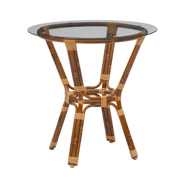 Mesa de vime para móveis de exterior de bambu de design OEM【GL-06195-1-TT】