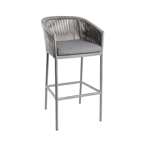 Cadeira de barra de vime de alumínio para móveis de restaurante 【I can-20041 AT Arm】