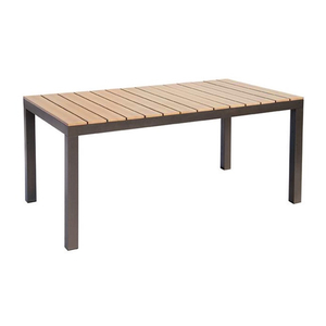 Mesa de móveis de restaurante de madeira compensada brilhante para jardim ao ar livre【Dt-16005】